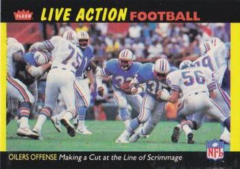 1987 Fleer Team Action #19 Making a Cut at the Line of Scrimmage Front