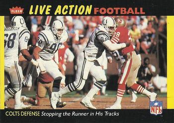 1987 Fleer Team Action #22 Stopping the Runner in His Tracks Front