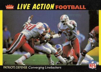 1987 Fleer Team Action #34 Converging Linebackers Front
