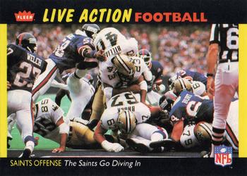 1987 Fleer Team Action #35 The Saints Go Diving In Front