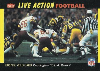 1987 Fleer Team Action #64 1986 NFC Wild Card Front