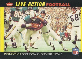 1987 Fleer Team Action #72 Super Bowl VIII Front