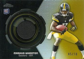 2013 Topps Chrome - Rookie Relics Gold Refractors #RR-MW Markus Wheaton Front
