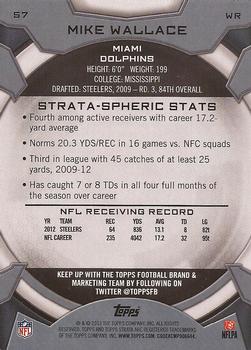 2013 Topps Strata - Retail #57 Mike Wallace Back