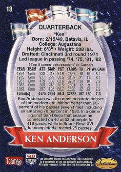 1994 Ted Williams Roger Staubach's NFL #13 Ken Anderson Back