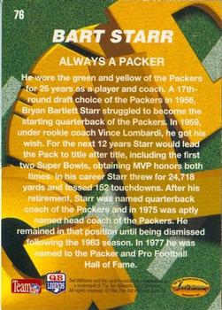 1994 Ted Williams Roger Staubach's NFL #76 Bart Starr Back