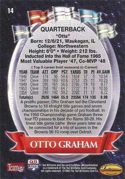 1994 Ted Williams Roger Staubach's NFL #14 Otto Graham Back