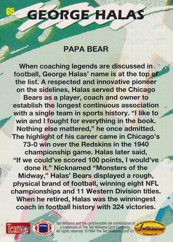 1994 Ted Williams Roger Staubach's NFL #65 George Halas Back