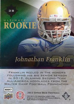 2013 Upper Deck - Ultimate Rookies #38 Johnathan Franklin Back