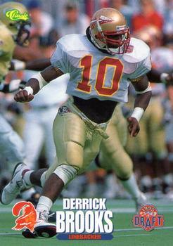 1995 Classic NFL Rookies #28 Derrick Brooks Front
