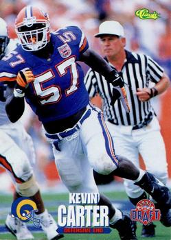 1995 Classic NFL Rookies #6 Kevin Carter Front