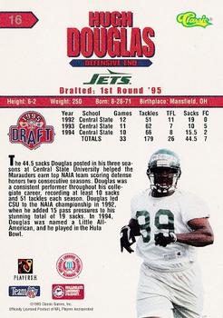 1995 Classic NFL Rookies #16 Hugh Douglas Back