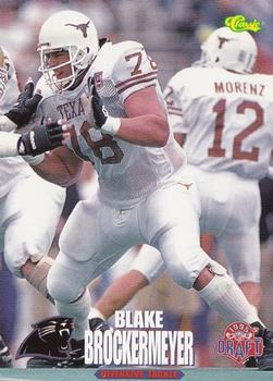1995 Classic NFL Rookies #29 Blake Brockermeyer Front