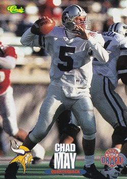 1995 Classic NFL Rookies #34 Chad May Front