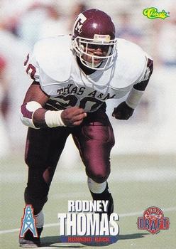 1995 Classic NFL Rookies #55 Rodney Thomas Front