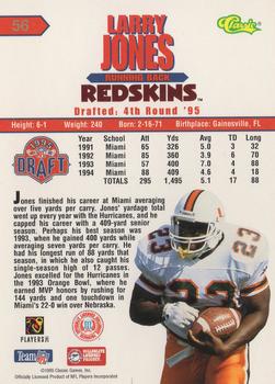 1995 Classic NFL Rookies #56 Larry Jones Back