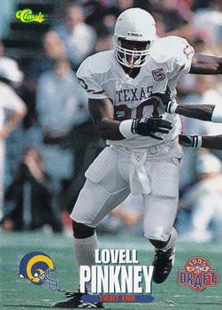 1995 Classic NFL Rookies #74 Lovell Pinkney Front