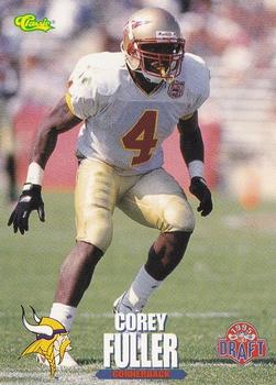 1995 Classic NFL Rookies #78 Corey Fuller Front