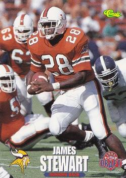 1995 Classic NFL Rookies #91 James Stewart Front