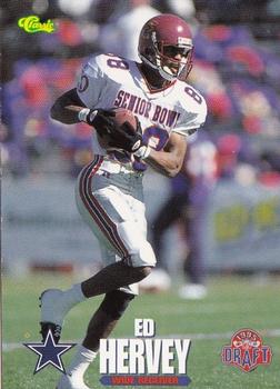 1995 Classic NFL Rookies #92 Ed Hervey Front