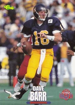 1995 Classic NFL Rookies #96 Dave Barr Front