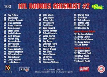 1995 Classic NFL Rookies #100 Steve McNair Back