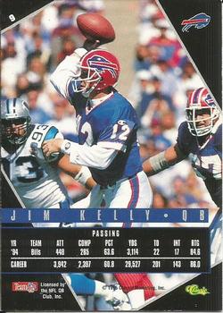 1995 Classic Images Limited Live #9 Jim Kelly Back