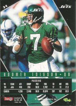1995 Classic Images Limited Live #34 Boomer Esiason Back