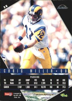 1995 Classic Images Limited Live #36 Chris Miller Back