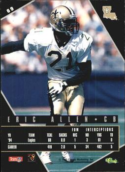1995 Classic Images Limited Live #69 Eric Allen Back