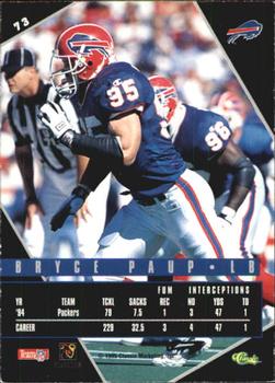1995 Classic Images Limited Live #73 Bryce Paup Back