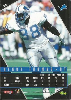 1995 Classic Images Limited Live #75 Henry Thomas Back