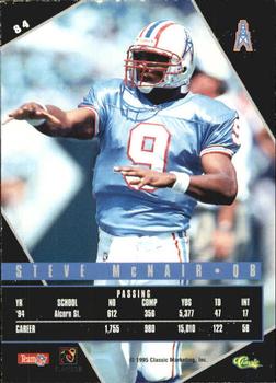 1995 Classic Images Limited Live #84 Steve McNair Back