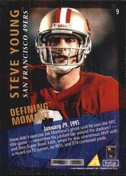 1995 Pinnacle Club Collection #9 Steve Young Back