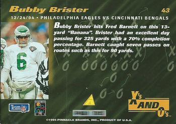 1995 Pinnacle Club Collection #43 Bubby Brister Back