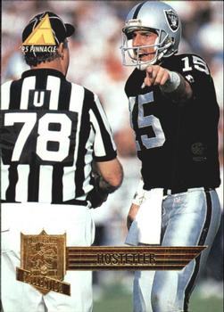 1995 Pinnacle Club Collection #114 Jeff Hostetler Front