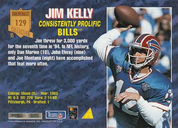1995 Pinnacle Club Collection #129 Jim Kelly Back