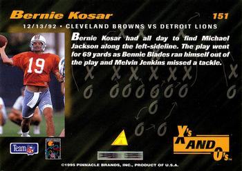 1995 Pinnacle Club Collection #151 Bernie Kosar Back