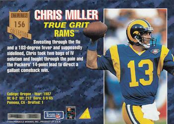 1995 Pinnacle Club Collection #156 Chris Miller Back