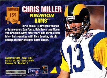 1995 Pinnacle Club Collection #159 Chris Miller Back