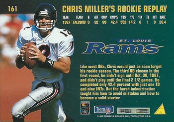 1995 Pinnacle Club Collection #161 Chris Miller Back