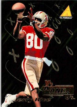 1995 Pinnacle Club Collection #196 Jerry Rice Front