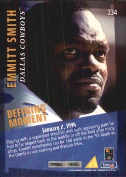 1995 Pinnacle Club Collection #234 Emmitt Smith Back