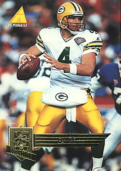 1995 Pinnacle Club Collection #91 Brett Favre Front