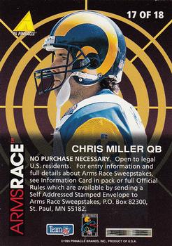 1995 Pinnacle Club Collection - Arms Race #17 Chris Miller Back