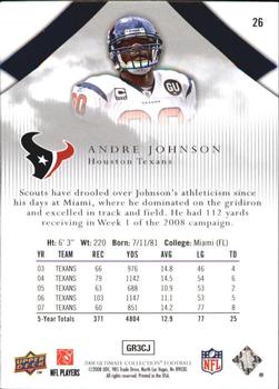 2008 Upper Deck Ultimate Collection #26 Andre Johnson Back