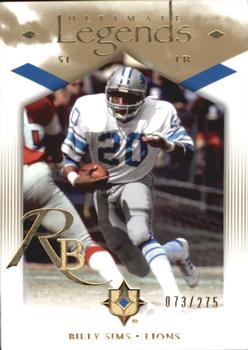 2008 Upper Deck Ultimate Collection #102 Billy Sims Front