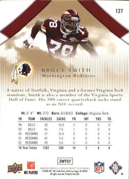2008 Upper Deck Ultimate Collection #127 Bruce Smith Back