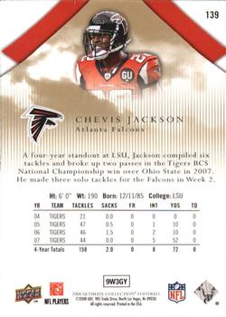 2008 Upper Deck Ultimate Collection #139 Chevis Jackson Back