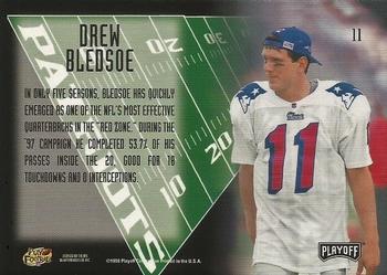 1998 Playoff Absolute SSD Hobby - Red Zone #11 Drew Bledsoe Back